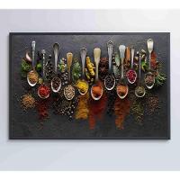 Quadro Tempero E Especiarias Medidas 90x60 Cm Impressão Adesivo Fotográfico - 2