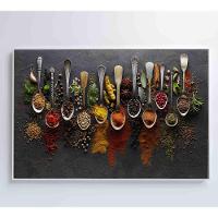 Quadro Tempero E Especiarias Medidas 90x60 Cm Impressão Adesivo Fotográfico