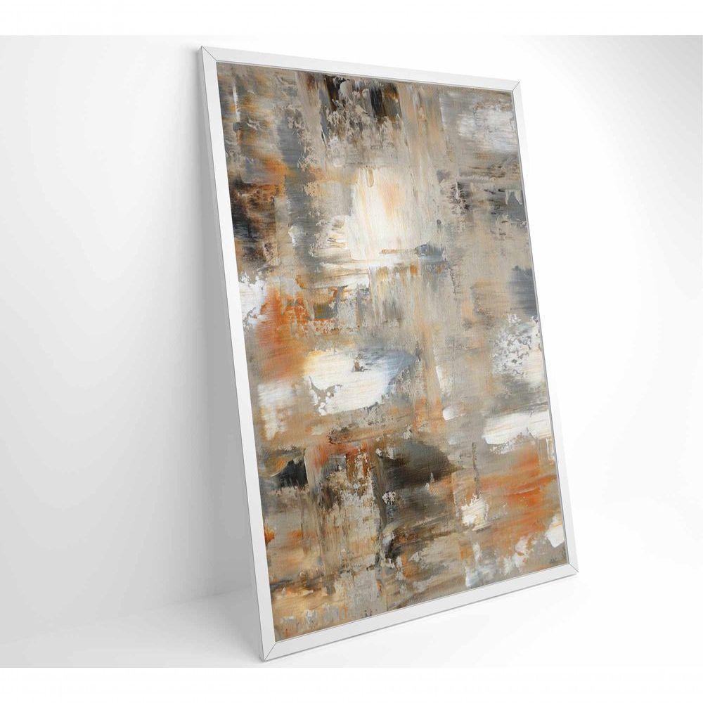 Quadro Arte Pintura Neutra Medidas 80x120 Cm Tipo De Impressão Tecido Canvas - 1