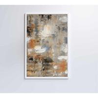 Quadro Arte Pintura Neutra Medidas 80x120 Cm Tipo De Impressão Tecido Canvas - 3