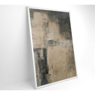 Quadro De Arte Pintura Abstrata Clara Medidas 40x60 Cm Impressão Adesivo Fotográfico