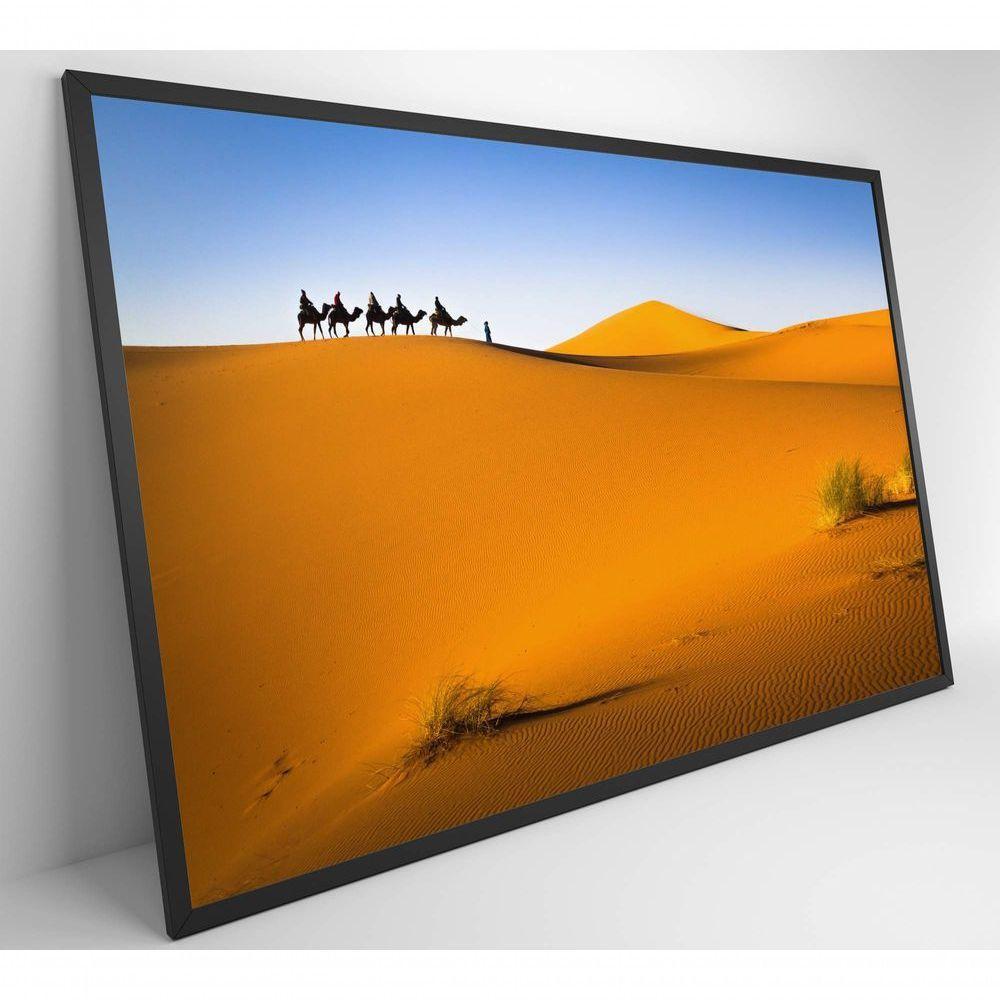 Quadro Camelos Deserto Saara Medidas 60x40 Cm Tipo De Impressão Tecido Canvas - 4