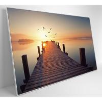 Quadro Pássaros Voando No Pôr Do Sol Medidas 60x40 Cm Impressão Tecido Canvas - 1