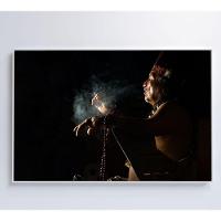 Quadro índio Ritual Amazônia Medidas 60x40 Cm Impressão Tecido Canvas - 3