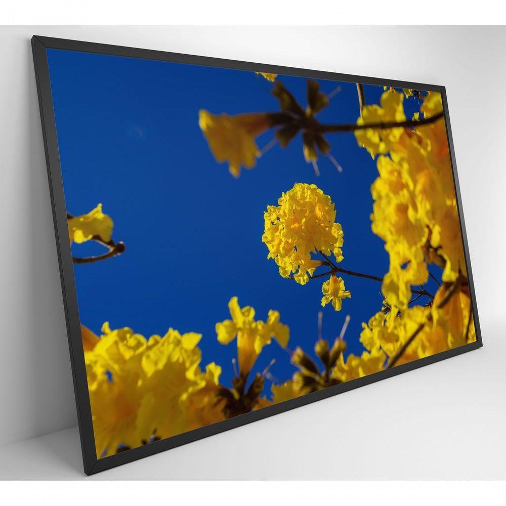Quadro árvore Ipê Amarelo No Céu Azul Medidas 80x120 Cm Impressão Tecido Canvas - 5