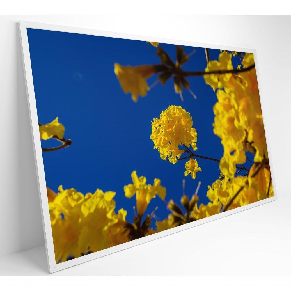 Quadro árvore Ipê Amarelo No Céu Azul Medidas 80x120 Cm Impressão Tecido Canvas - 6