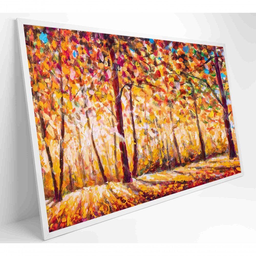 Quadro Floresta Ensolarada No Outono Medidas 60x40 Cm Impressão Tecido Canvas - 1