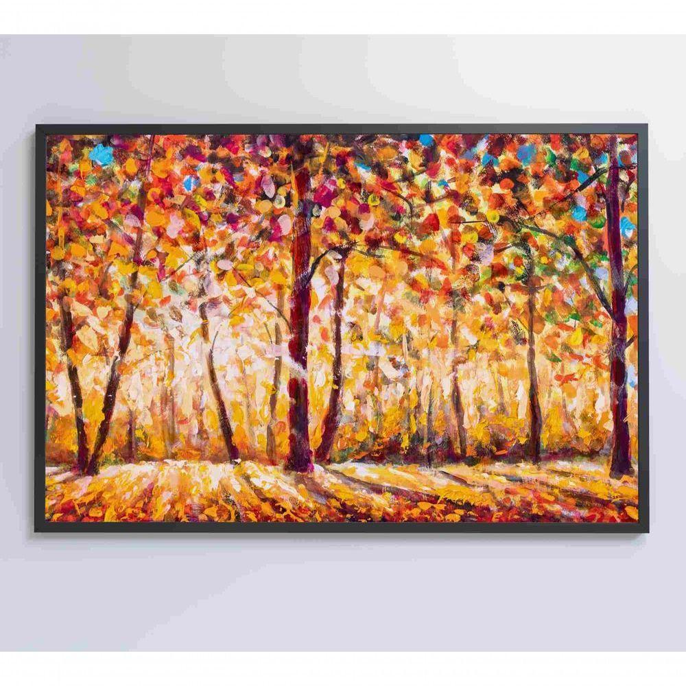 Quadro Floresta Ensolarada No Outono Medidas 60x40 Cm Impressão Tecido Canvas - 3