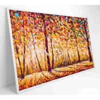 Quadro Floresta Ensolarada No Outono Medidas 60x40 Cm Impressão Tecido Canvas - 1
