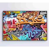 Quadro Grafite Street Art Medidas 120x80 Cm Impressão Adesivo Fotográfico - 2