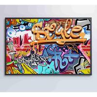 Quadro Grafite Street Art Medidas 90x60 Cm Impressão Tecido Canvas