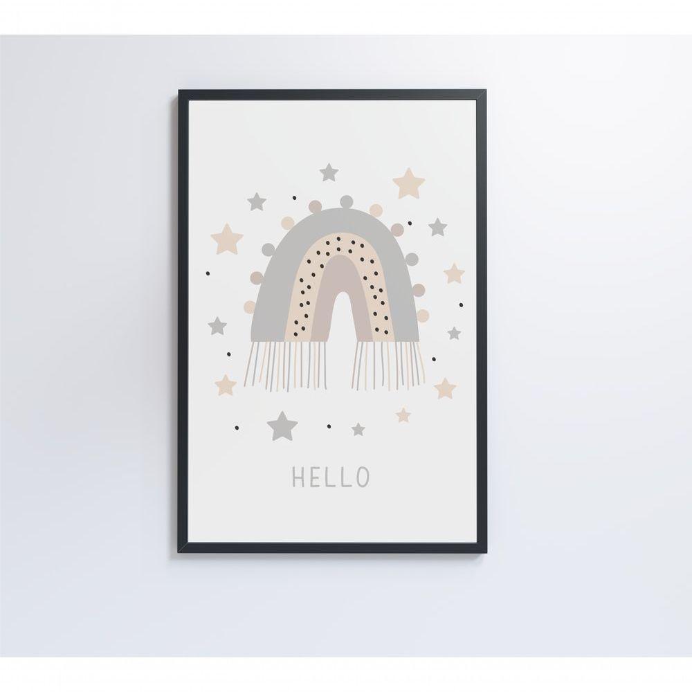 Quadro Infantil Boa Noite Estrelas Medidas 60x90 Cm Impressão Vidro Acrílico - 5