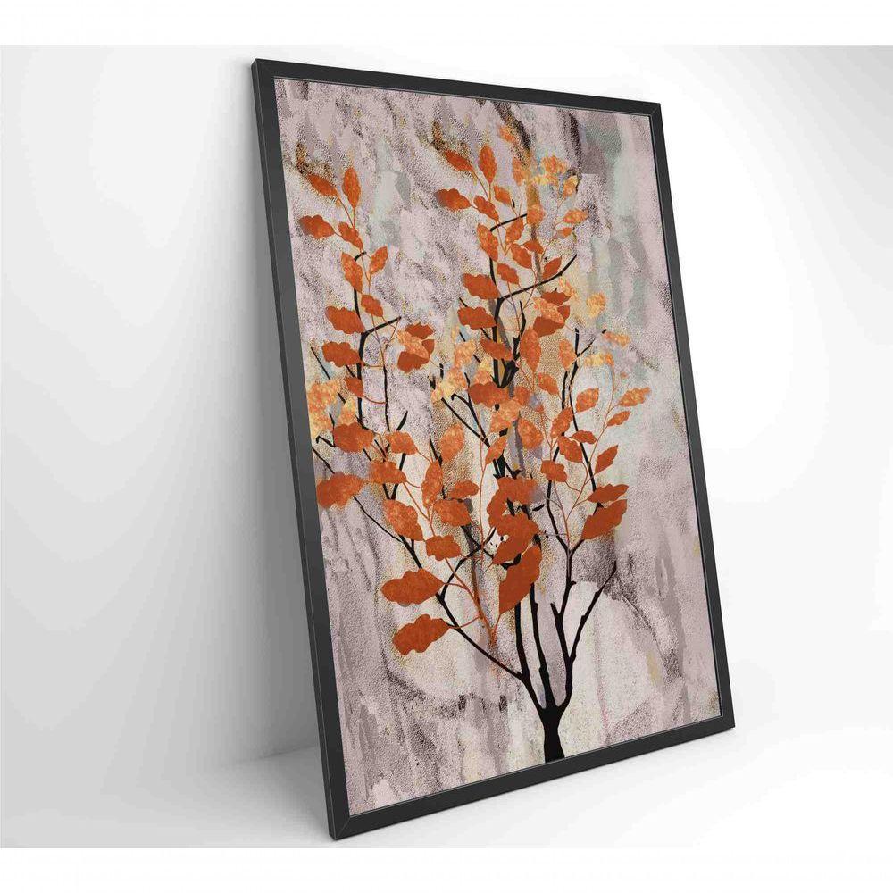 Quadro Pintura óleo Folhas No Outono Medidas 80x120 Cm Impressão Adesivo Fotográfico - 6