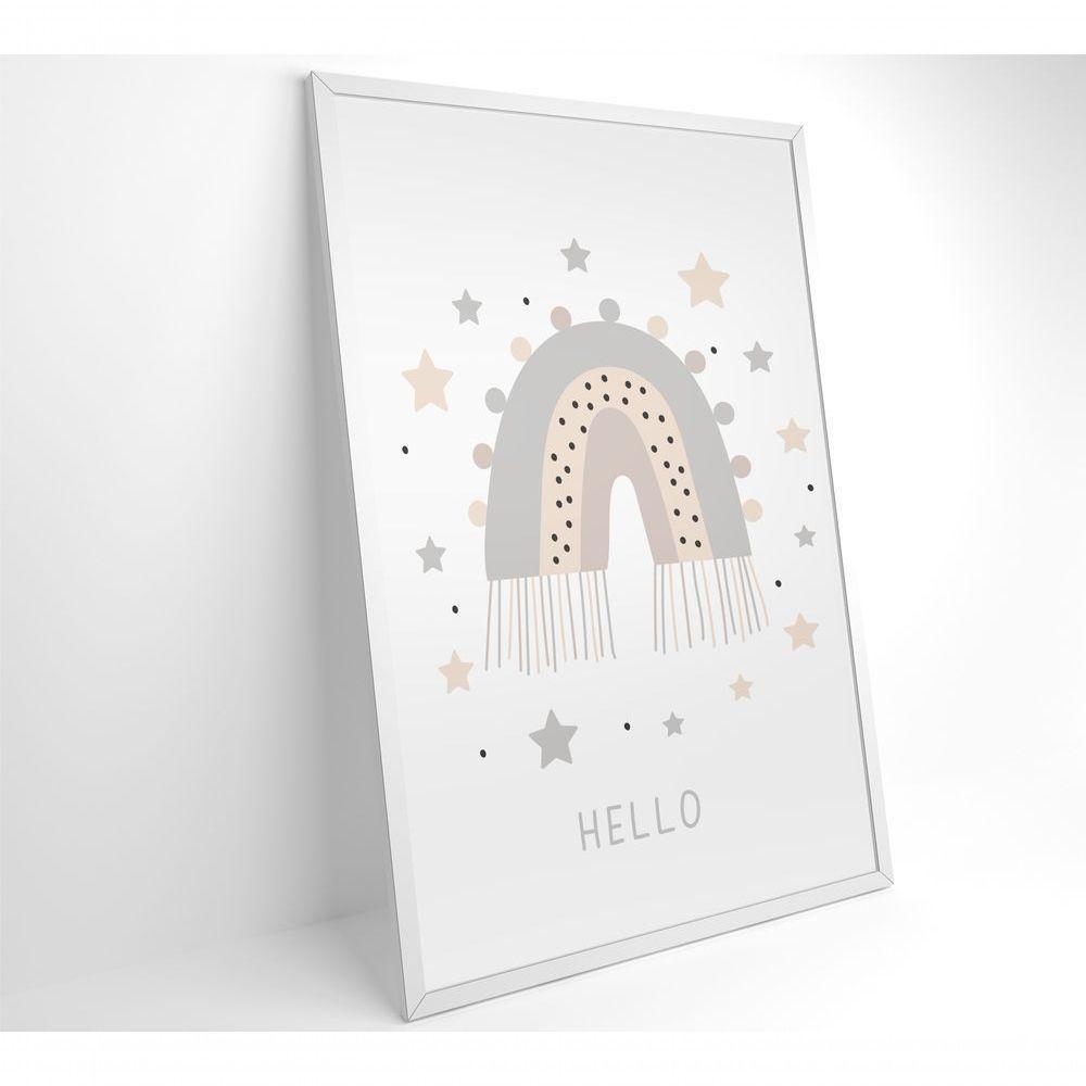 Quadro Infantil Boa Noite Estrelas Medidas 40x60 Cm Impressão Tecido Canvas - 1