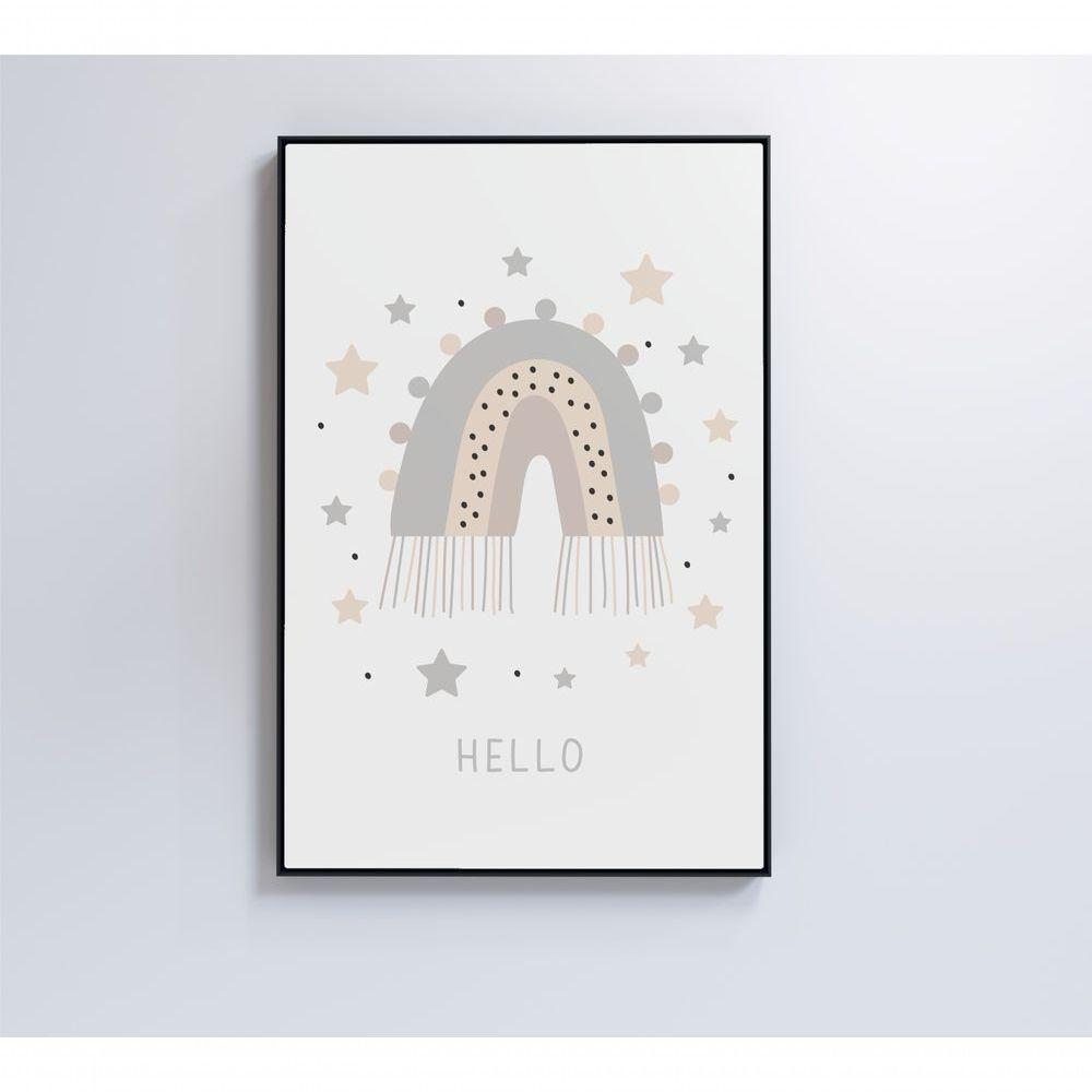 Quadro Infantil Boa Noite Estrelas Medidas 40x60 Cm Impressão Tecido Canvas - 3