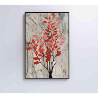 Quadro Pintura óleo Folhas No Outono Medidas 40x60 Cm Impressão Adesivo Fotográfico - 3