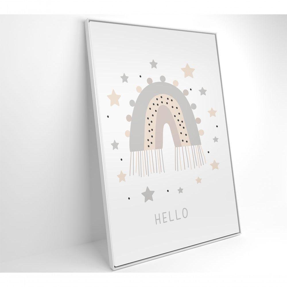 Quadro Infantil Boa Noite Estrelas Medidas 80x120 Cm Impressão Adesivo Fotográfico - 1