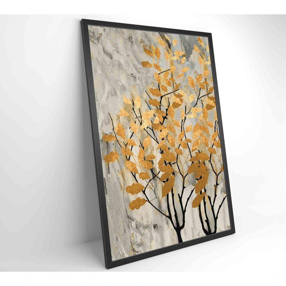 Quadro Pintura óleo Folhas No Outono Medidas 40x60 Cm Impressão Tecido Canvas - 6