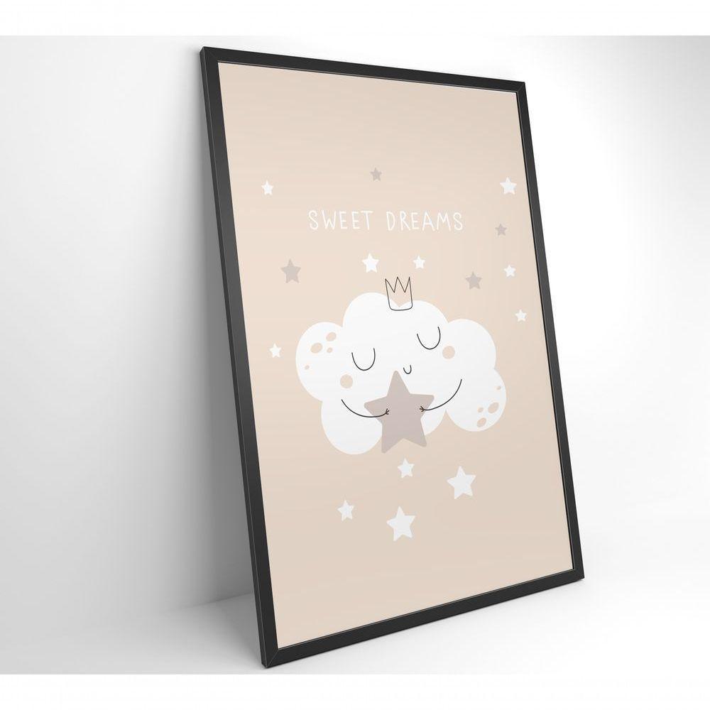 Quadro Infantil Nuvem Doces Sonhos Medidas 60x90 Cm Impressão Tecido Canvas - 3