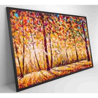 Quadro Floresta Ensolarada No Outono Medidas 90x60 Cm Impressão Tecido Canvas - 7