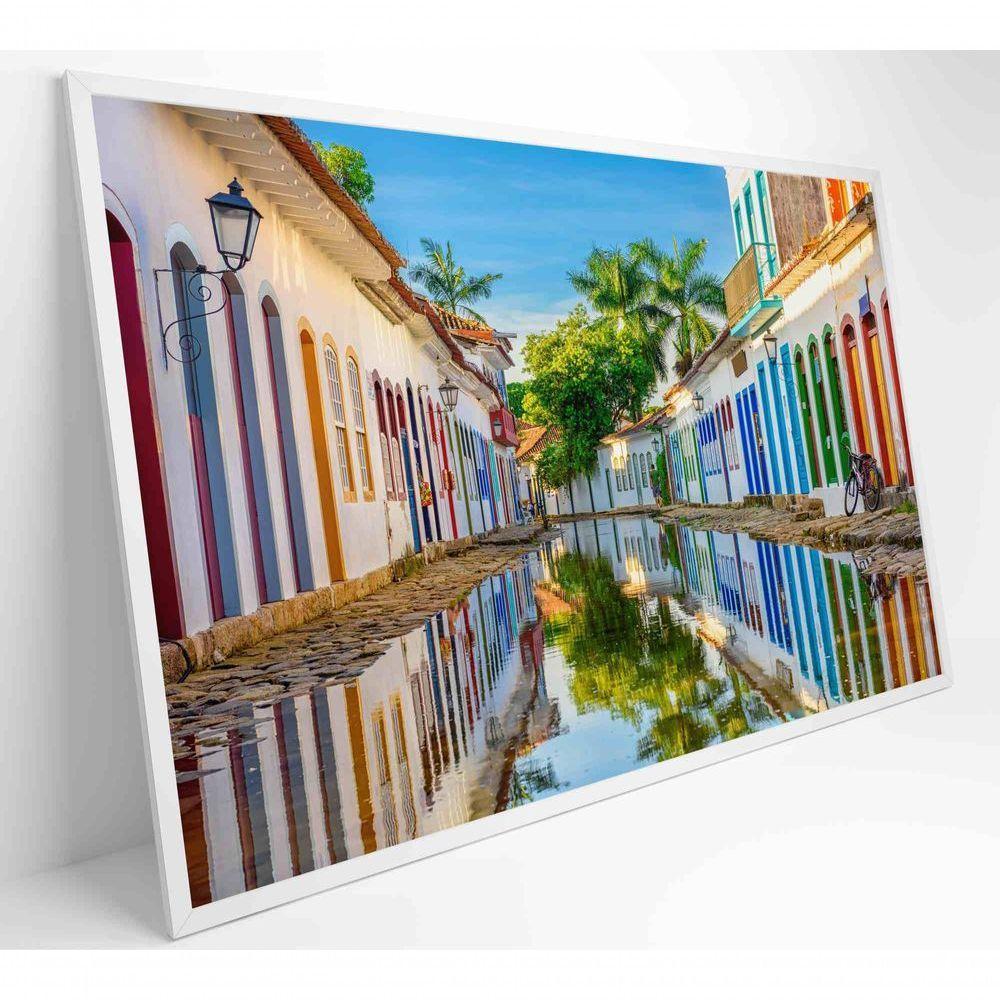Quadro Cidade De Paraty Alagada Medidas 80x120 Cm Impressão Tecido Canvas - 1