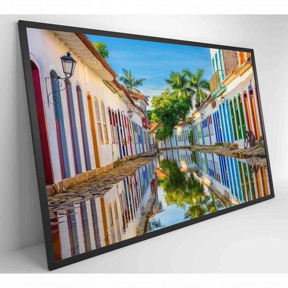 Quadro Cidade De Paraty Alagada Medidas 80x120 Cm Impressão Tecido Canvas - 6