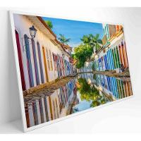 Quadro Cidade De Paraty Alagada Medidas 80x120 Cm Impressão Tecido Canvas - 1