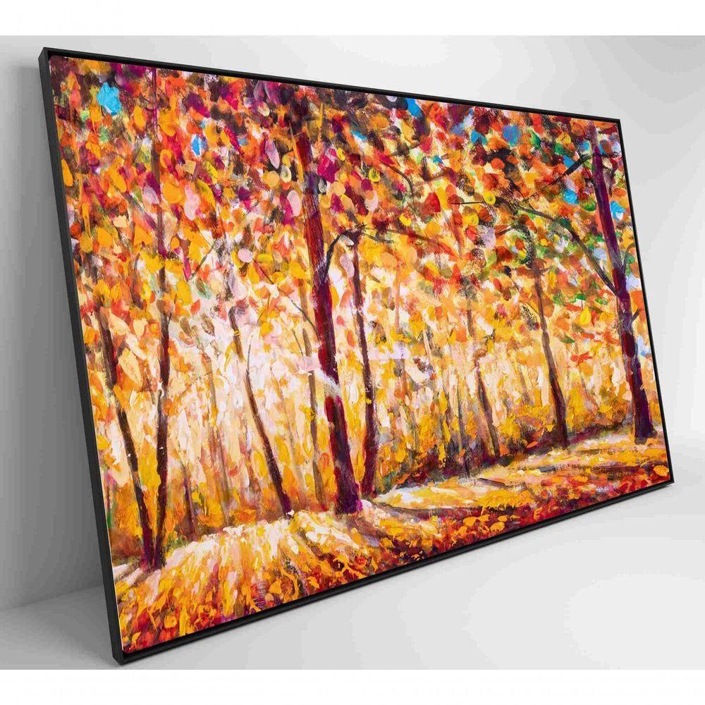 Quadro Floresta Ensolarada No Outono Medidas 120x80 Cm Impressão Adesivo Fotográfico - 6