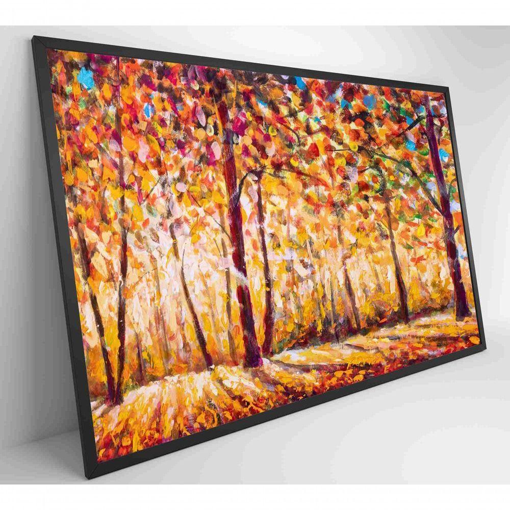Quadro Floresta Ensolarada No Outono Medidas 120x80 Cm Impressão Adesivo Fotográfico - 7
