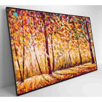 Quadro Floresta Ensolarada No Outono Medidas 120x80 Cm Impressão Adesivo Fotográfico - 6