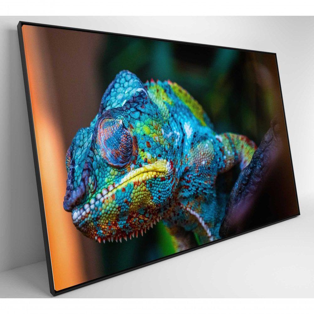 Quadro Camaleão Cores Vibrantes Medidas 120x80 Cm Impressão Tecido Canvas - 7
