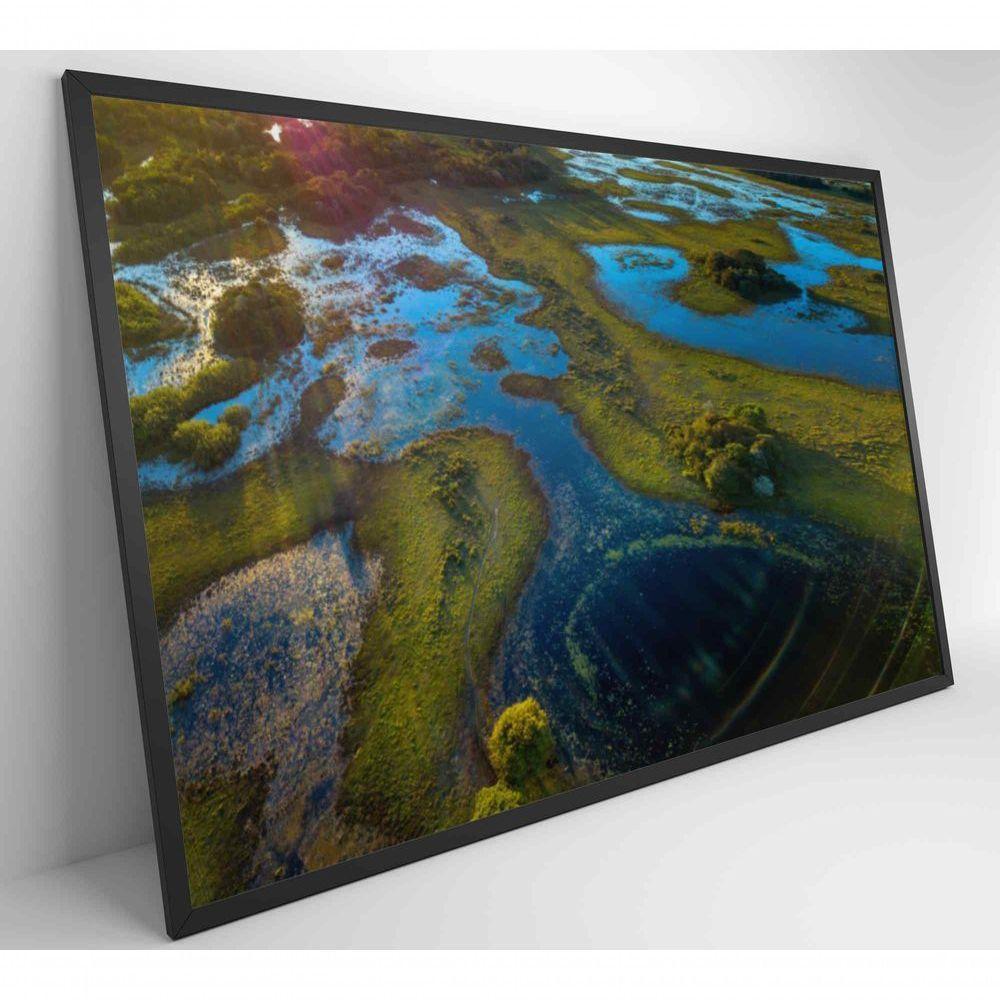 Quadro Lagos Inundadas No Pantanal Medidas 120x80 Cm Impressão Tecido Canvas - 6