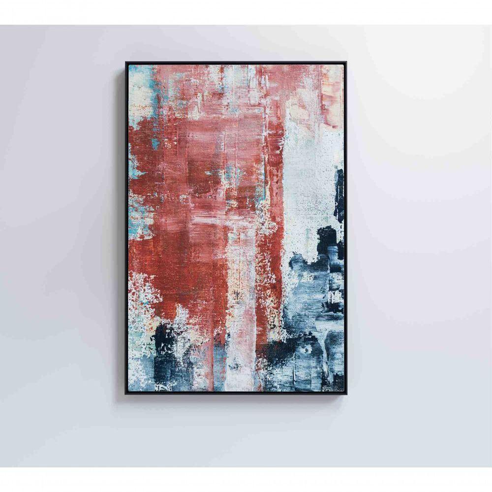 Quadro Pintura Abstrata Urban Medidas 80x120 Cm Impressão Vidro Acrílico - 1