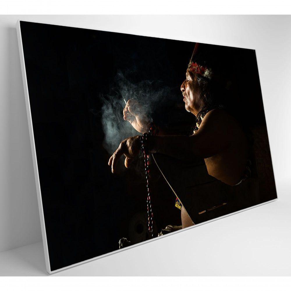 Quadro índio Ritual Amazônia Medidas 120x80 Cm Impressão Adesivo Fotográfico - 5