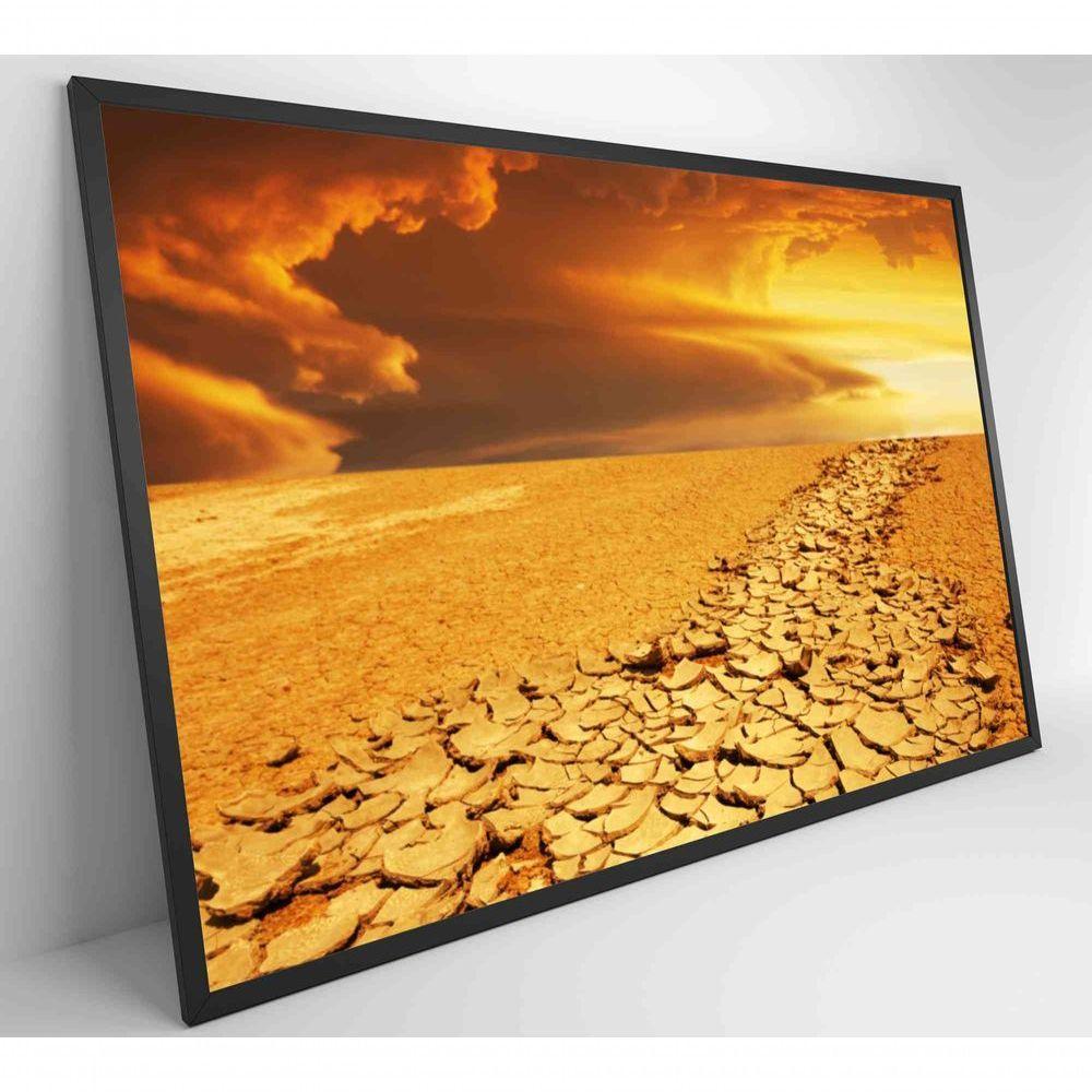 Quadro Por Do Sol No Deserto Medidas 120x80 Cm Impressão Tecido Canvas - 6