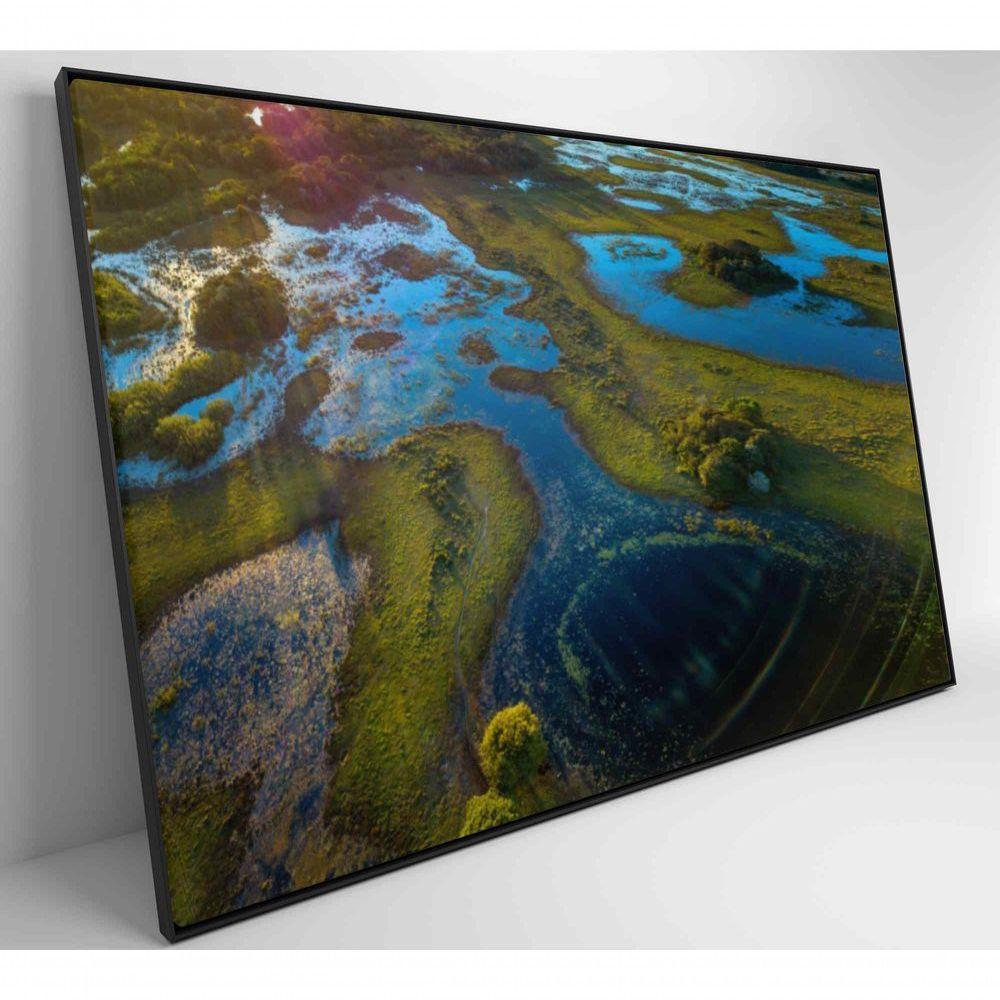 Quadro Lagos Inundadas No Pantanal Medidas 90x60 Cm Impressão Tecido Canvas - 3
