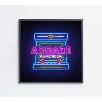 Quadro Arcade Medidas 80x80 Cm Impressão Tecido Canvas - 1
