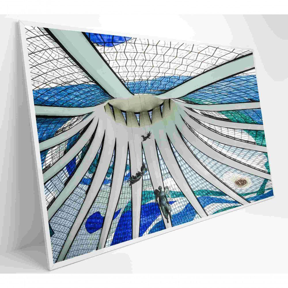 Quadro Catedral De Brasília Medidas 60x40 Cm Impressão Tecido Canvas - 1