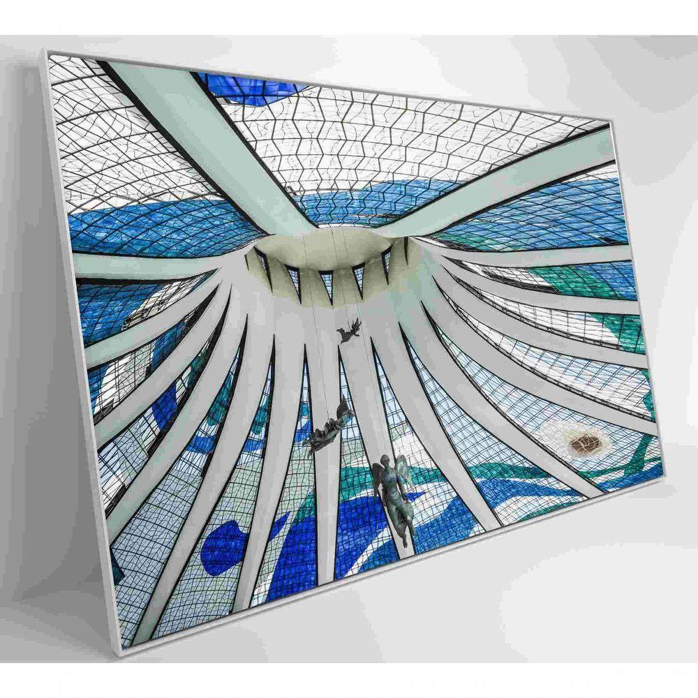 Quadro Catedral De Brasília Medidas 60x40 Cm Impressão Tecido Canvas - 6