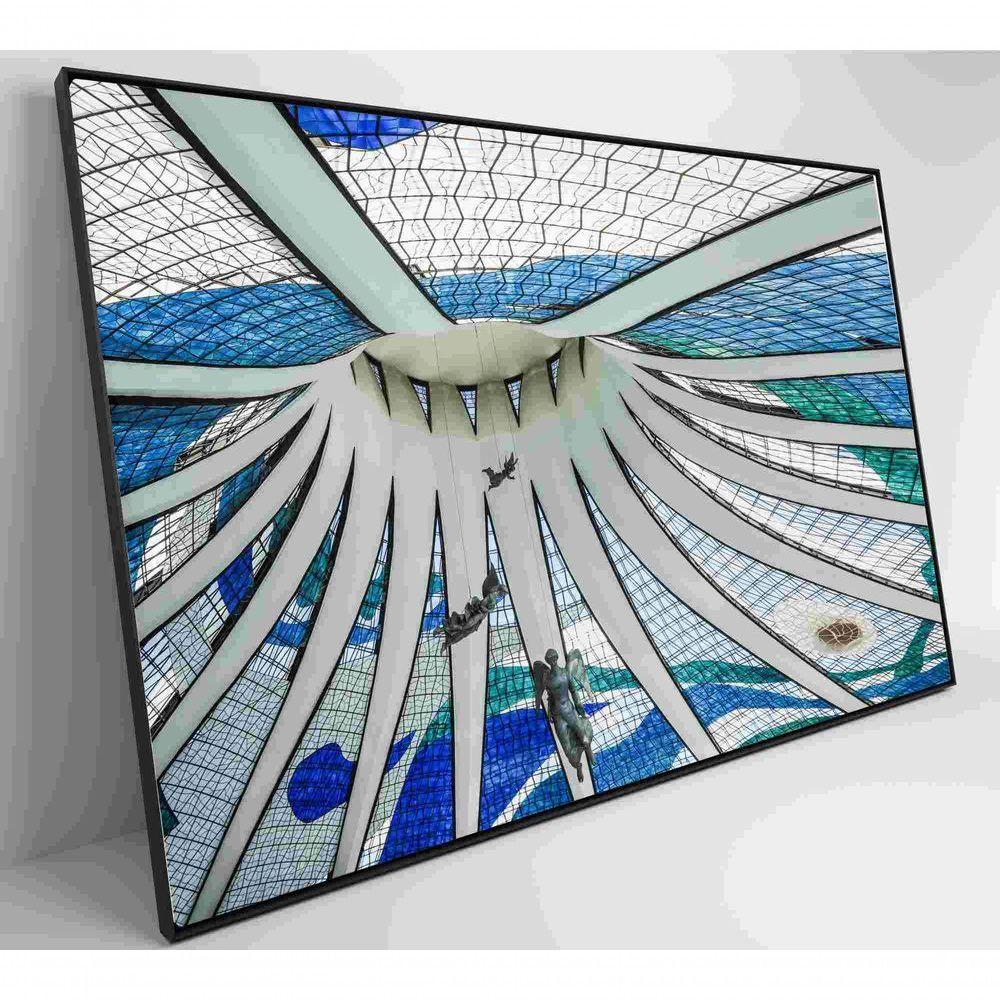 Quadro Catedral De Brasília Medidas 60x40 Cm Impressão Tecido Canvas - 8
