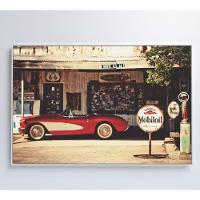 Quadro Carro Clássico Vermelho Medidas 60x40 Cm Impressão Tecido Canvas - 5