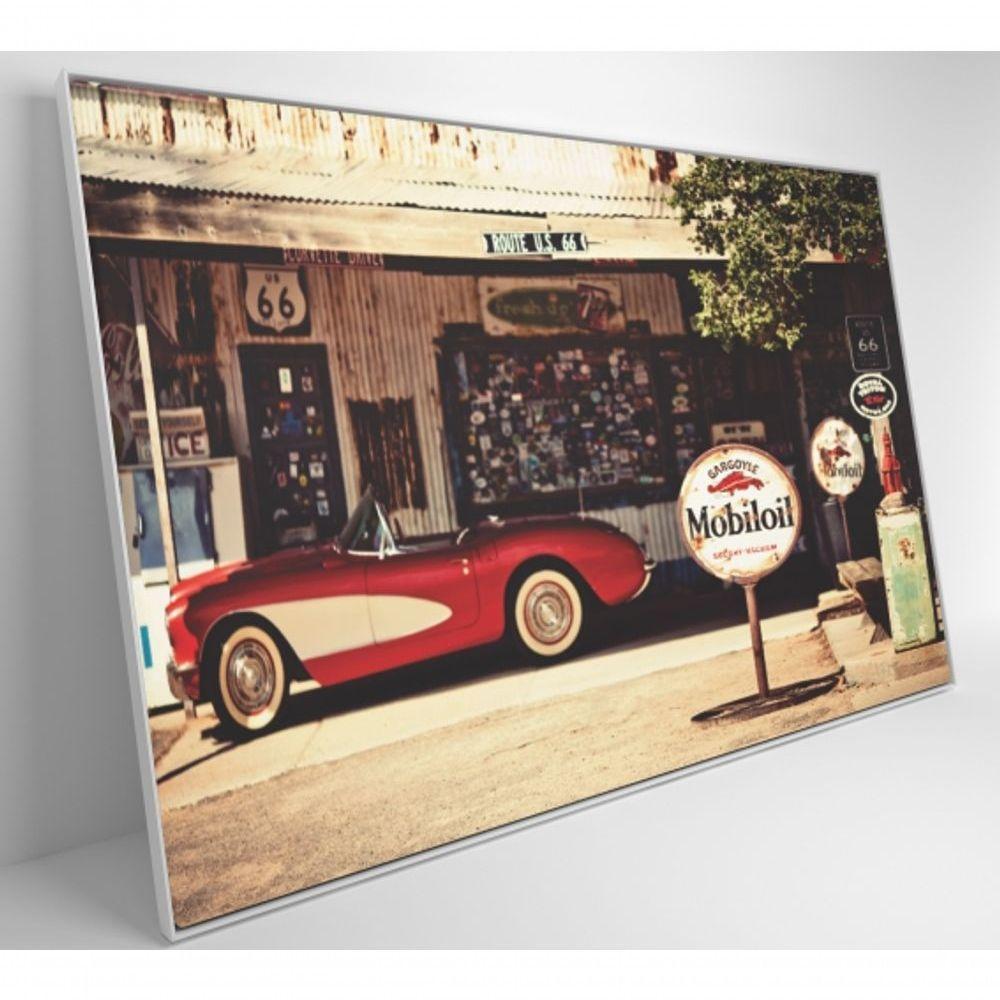 Quadro Carro Clássico Vermelho Medidas 120x80 Cm Impressão Tecido Canvas - 5