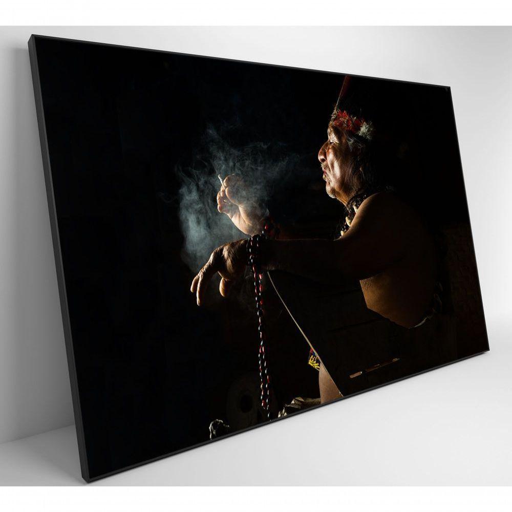 Quadro índio Ritual Amazônia Medidas 90x60 Cm Impressão Tecido Canvas - 6