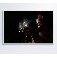 Quadro índio Ritual Amazônia Medidas 90x60 Cm Impressão Tecido Canvas - 1