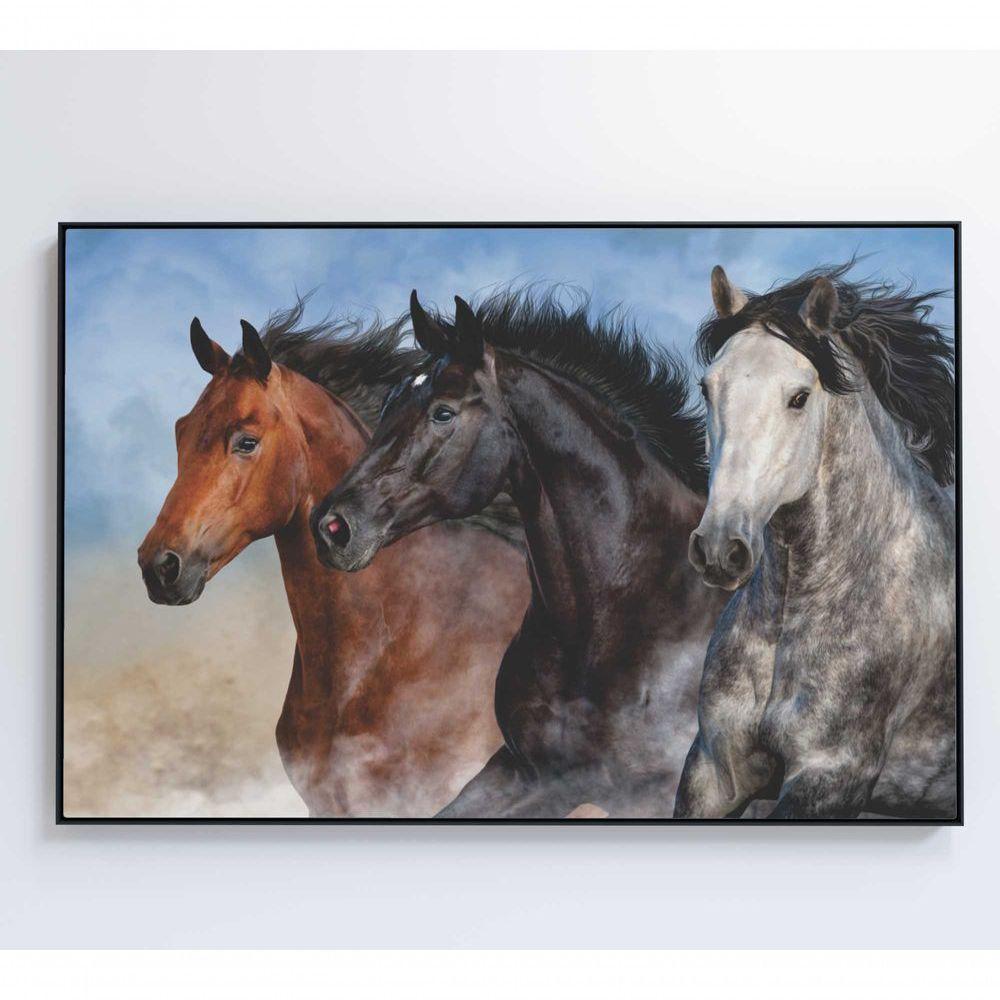 Quadro Cavalos Correndo Medidas 90x60 Cm Impressão Tecido Canvas - 2