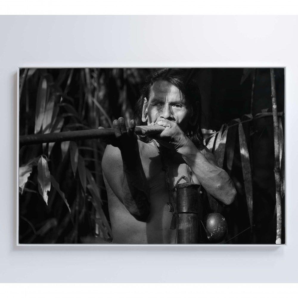 Quadro índio Caçando Na Amazônia Medidas 90x60 Cm Impressão Tecido Canvas - 4