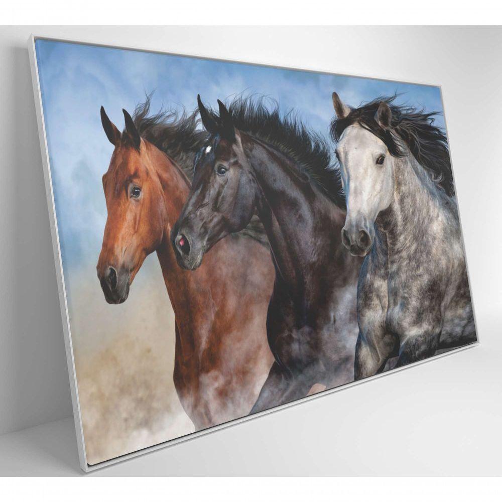 Quadro Cavalos Correndo Medidas 120x80 Cm Impressão Adesivo Fotográfico - 5