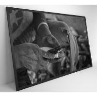 Quadro índio Preparando Mandioca Na Amazônia Medidas 60x40 Cm Impressão Tecido Canvas - 6