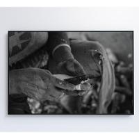 Quadro índio Preparando Mandioca Na Amazônia Medidas 120x80 Cm Impressão Adesivo Fotográfico - 1