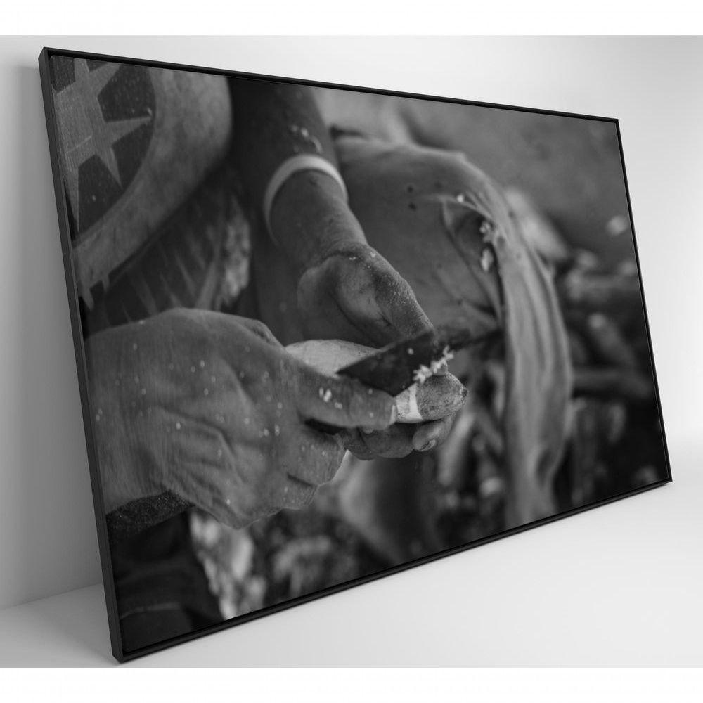 Quadro índio Preparando Mandioca Na Amazônia Medidas 90x60 Cm Impressão Tecido Canvas - 7